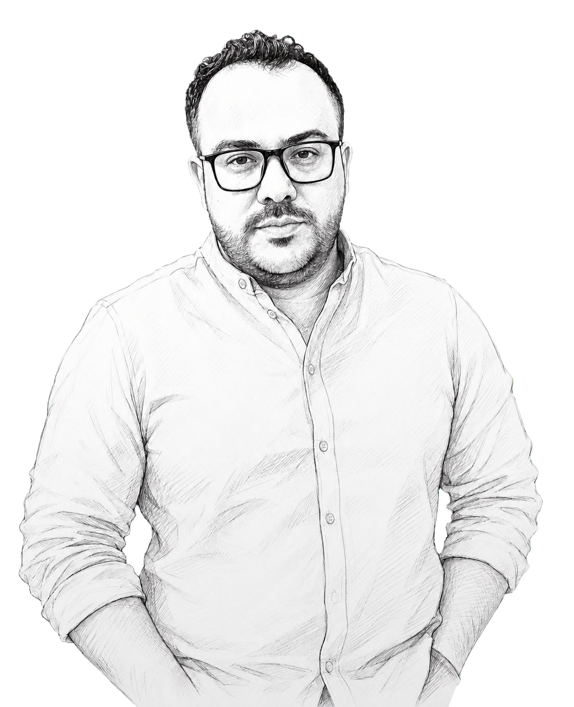 رسم شخصي لرامي حسن